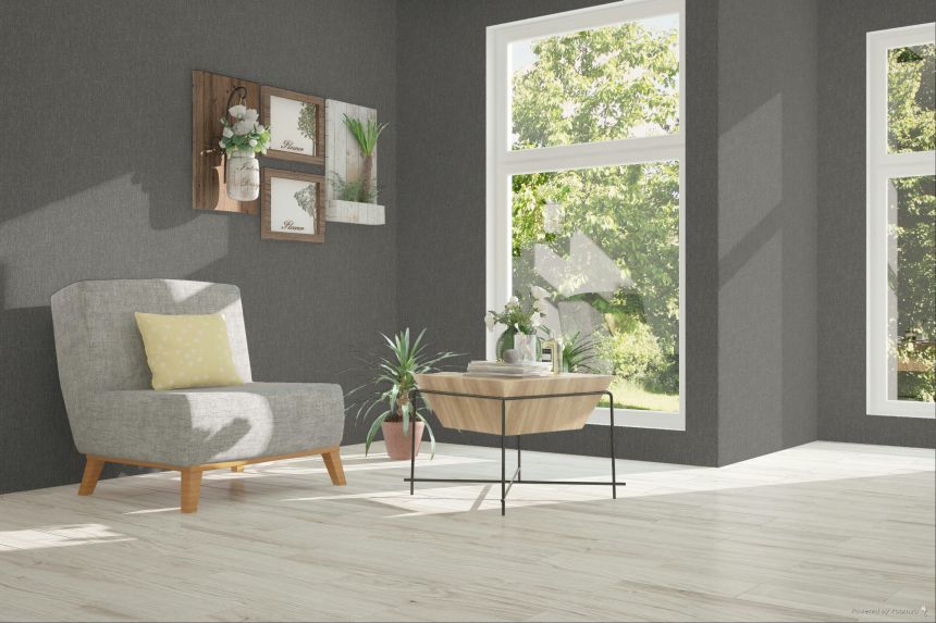 Vliesová tapeta na zeď, tmavě šedá, stříbrná, imitace látky, SY27507, Serenity, Decoprint