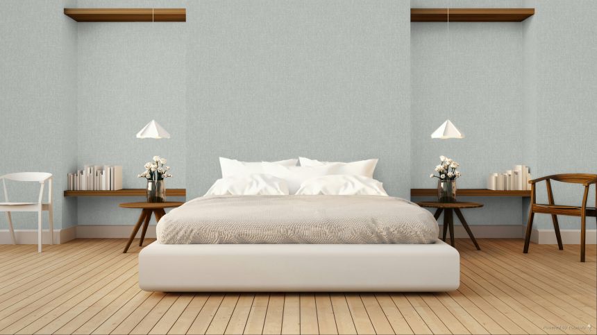 Vliesová tapeta na zeď, bledě modrá, stříbrná, imitace látky, SY27508, Serenity, Decoprint
