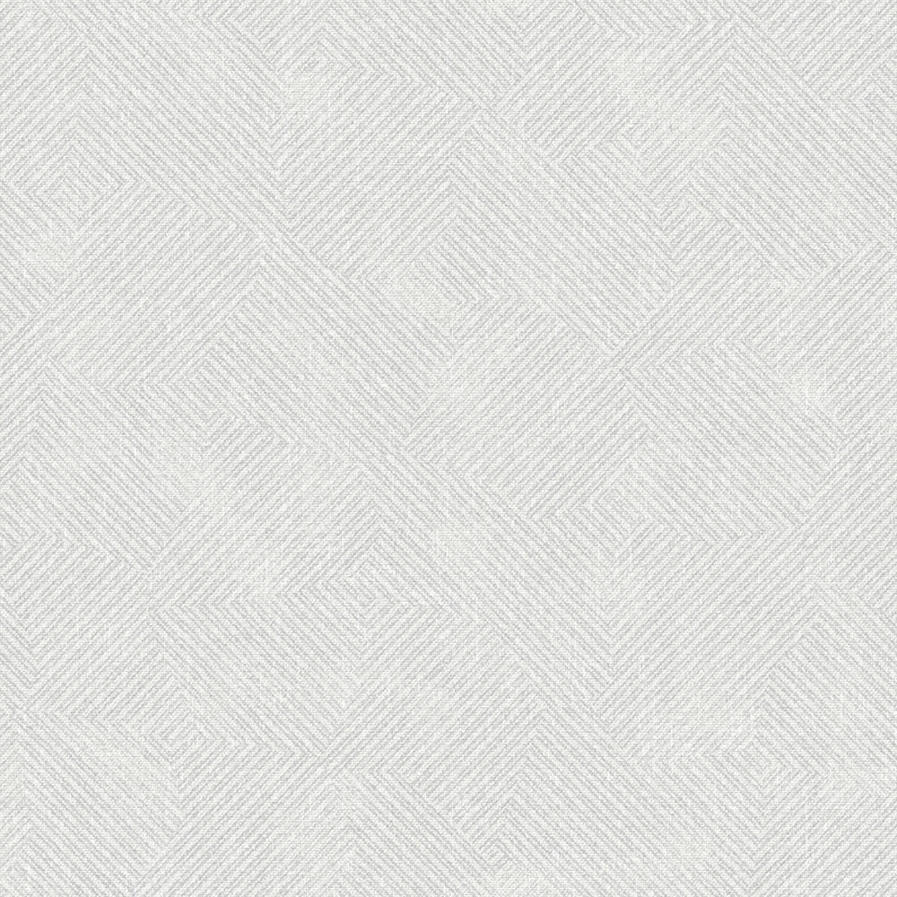Geometrická vliesová tapeta na zeď, bílá, šedá, pruhy, SY27520, Serenity, Decoprint