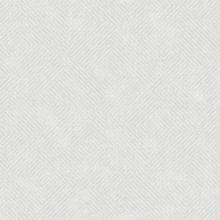Geometrická vliesová tapeta na zeď, bílá, šedá, pruhy, SY27520, Serenity, Decoprint