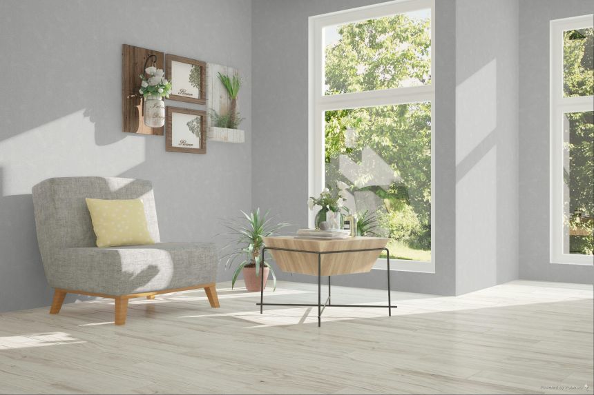 Geometrická vliesová tapeta na zeď, bílá, šedá, pruhy, SY27520, Serenity, Decoprint