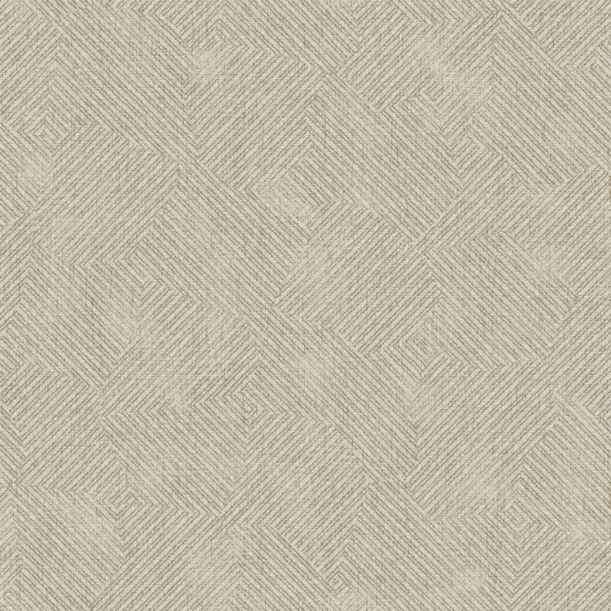 Geometrická vliesová tapeta na zeď, béžová, bronzová, pruhy, SY27522, Serenity, Decoprint