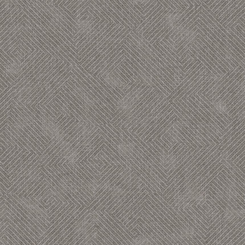Geometrická vliesová tapeta na zeď, šedá, černá, pruhy, SY27526, Serenity, Decoprint