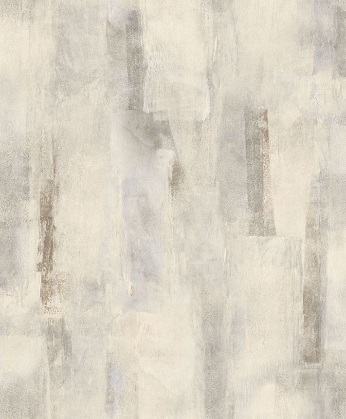 Vliesová tapeta na zeď, bílá, hnědá, vintage, imitace omítky, SY27542, Serenity, Decoprint