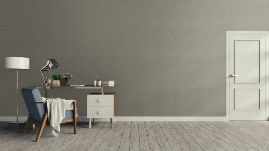 Vliesová tapeta na zeď, šedo-hnědá, imitace látky, AN28206, Antibes, Decoprint