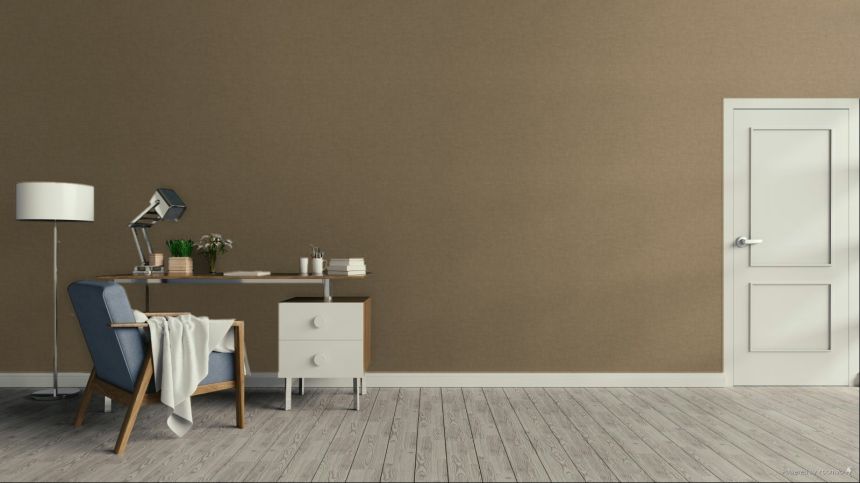 Vliesová tapeta na zeď, oranžovo-hnědá, imitace látky, AN28211, Antibe,s Decoprint