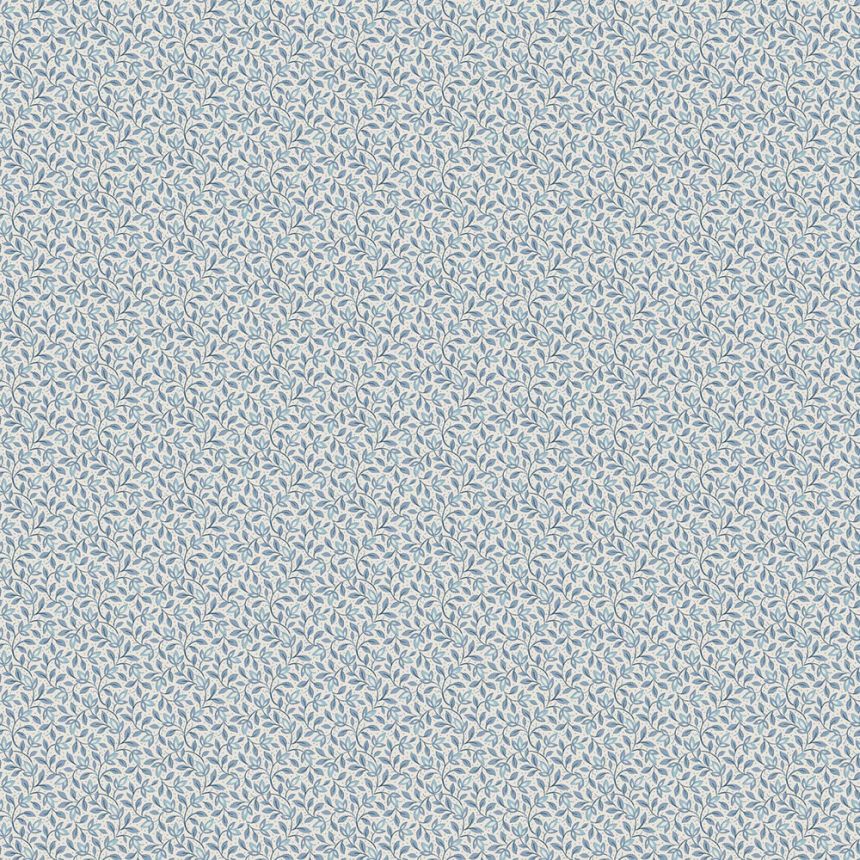 Vliesová tapeta na zeď, modrá, bílá, listy, 8180, Charm, Borastapeter