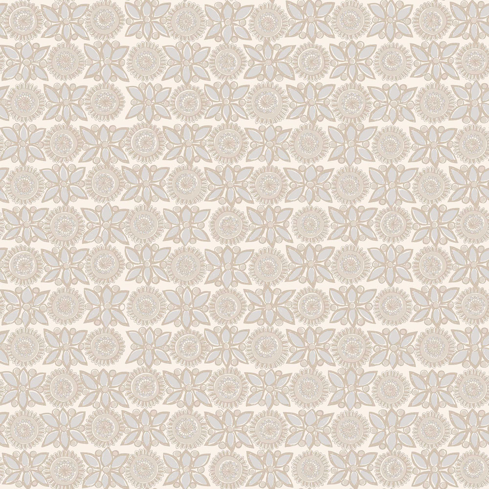 Květinová vliesová tapeta na zeď, béžová, hnědá, 1384, Scandinavian Designers, Borastapeter