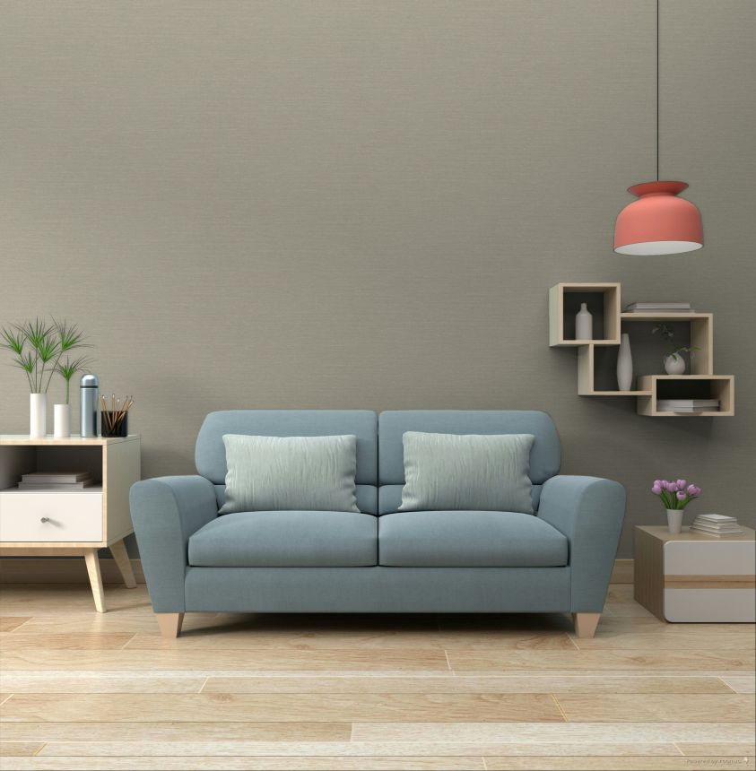 Vliesová tapeta na zeď, béžovo-zelená, imitace látky, KE1304, Keen, Grandeco