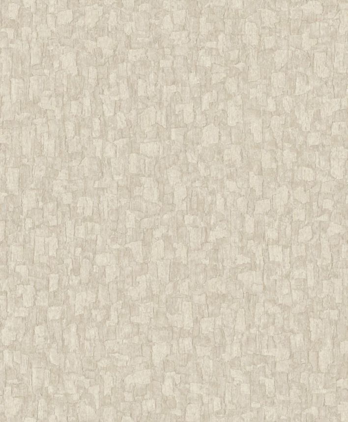 Vliesová tapeta na zeď, krémová, imitace kůry stromů, SF1001, Surfaces, Grandeco