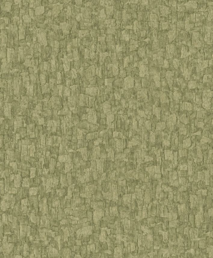 Vliesová tapeta na zeď, mechová zelená, imitace kůry stromů, SF1005, Surfaces, Grandeco