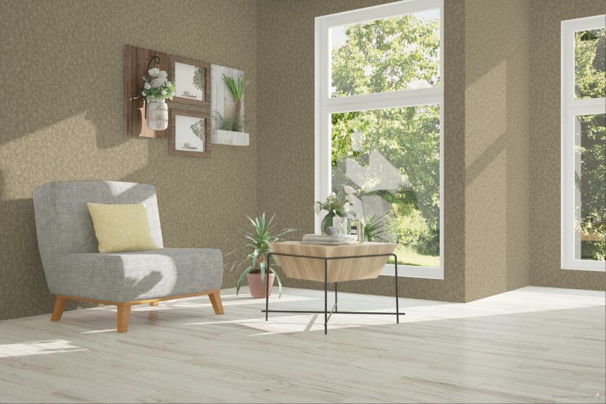 Vliesová tapeta na zeď, hnědo-béžová, imitace kůry stromů, SF1006, Surfaces, Grandeco