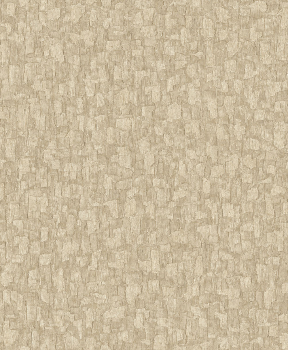 Vliesová tapeta na zeď, krémovo-béžová, imitace kůry stromů, SF1013, Surfaces, Grandeco