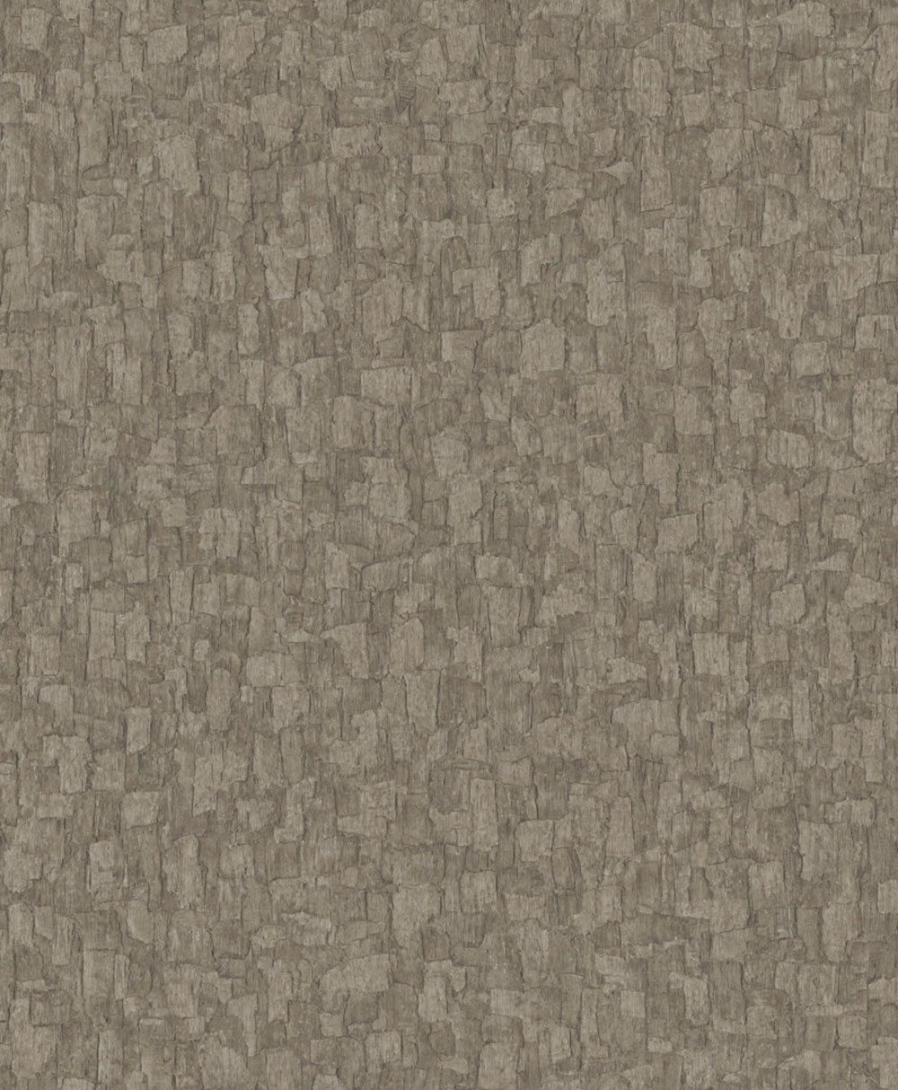 Vliesová tapeta na zeď, hnědo-šedá, imitace kůry stromů, SF1014, Surfaces, Grandeco