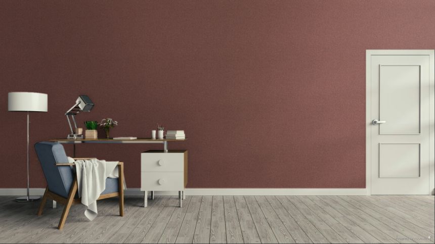 Vliesová tapeta na zeď, vínová, stříbrná, imitace žíhané látky, SF1111, Surfaces, Grandeco
