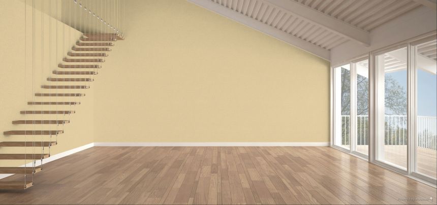 Vliesová tapeta na zeď, žluto-béžová, krémová, imitace žíhané látky, SF1117, Surfaces, Grandeco