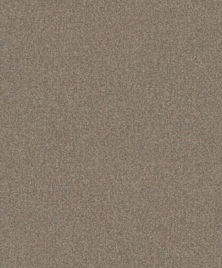Vliesová tapeta na zeď, tmavě hnědá, šedá, imitace žíhané látky, SF1119, Surfaces, Grandeco