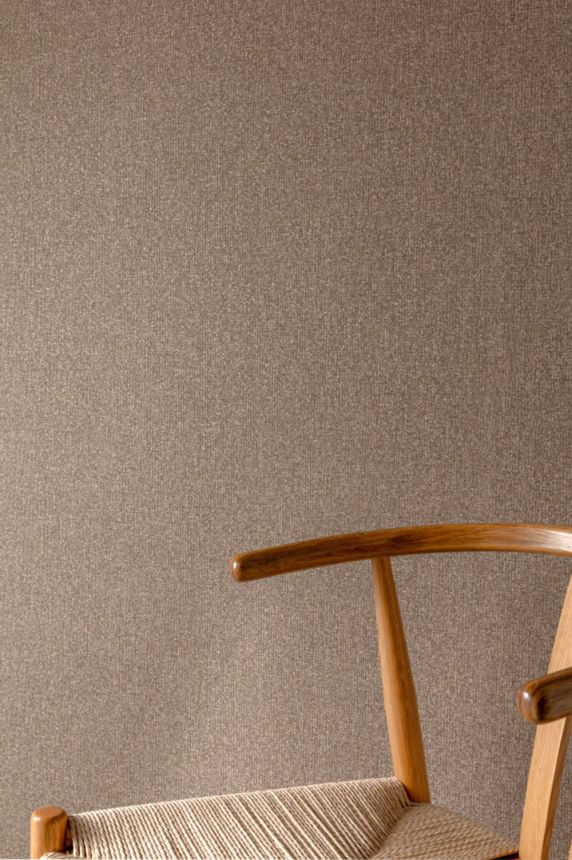 Vliesová tapeta na zeď, tmavě hnědá, šedá, imitace žíhané látky, SF1119, Surfaces, Grandeco