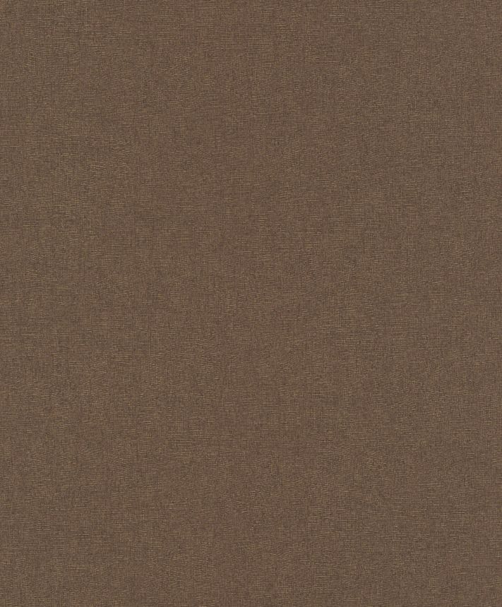 Vliesová tapeta na zeď, tmavě hnědá, zlatá, imitace hrubé látky, SF1210, Surfaces, Grandeco