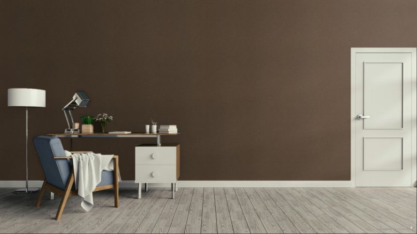 Vliesová tapeta na zeď, tmavě hnědá, zlatá, imitace hrubé látky, SF1210, Surfaces, Grandeco