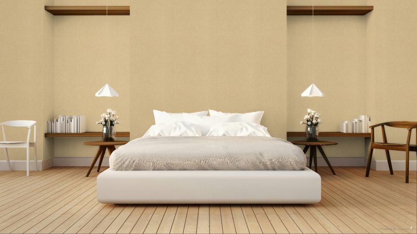 Vliesová tapeta na zeď, písková, hnědá, imitace hrubé látky, SF1215, Surfaces, Grandeco