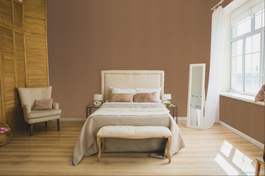 Vliesová tapeta na zeď, světle hnědá, zlatá, imitace hrubé látky, SF1218, Surfaces, Grandeco
