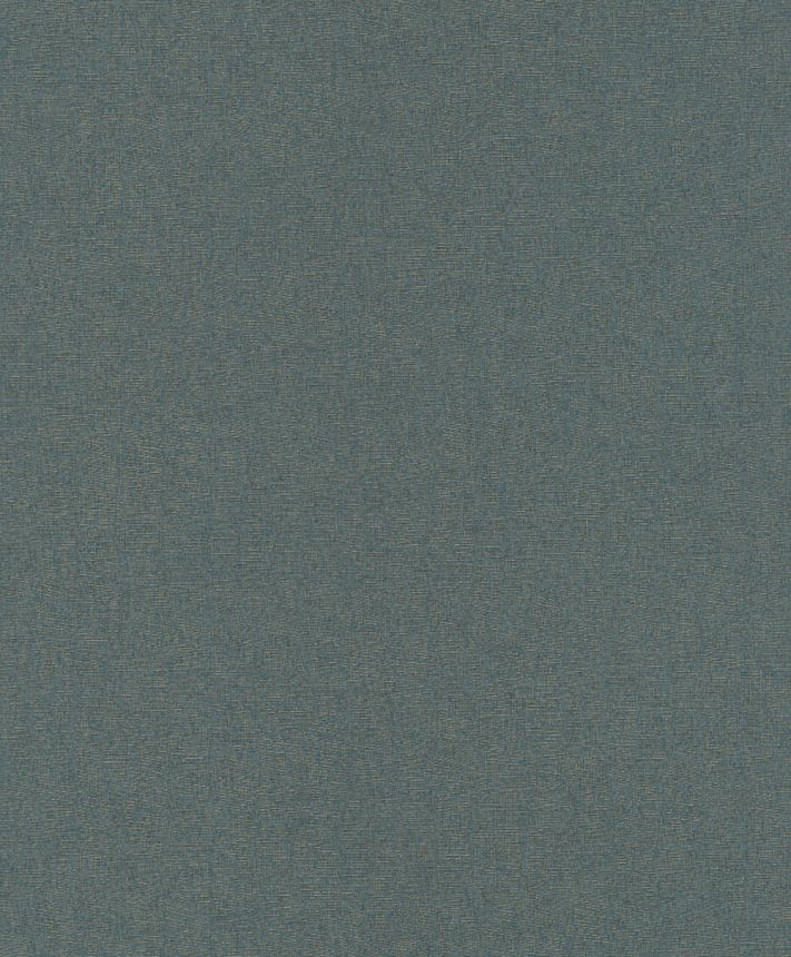 Vliesová tapeta na zeď, petrolejová, zlatá, imitace hrubé látky, SF1226, Surfaces, Grandeco