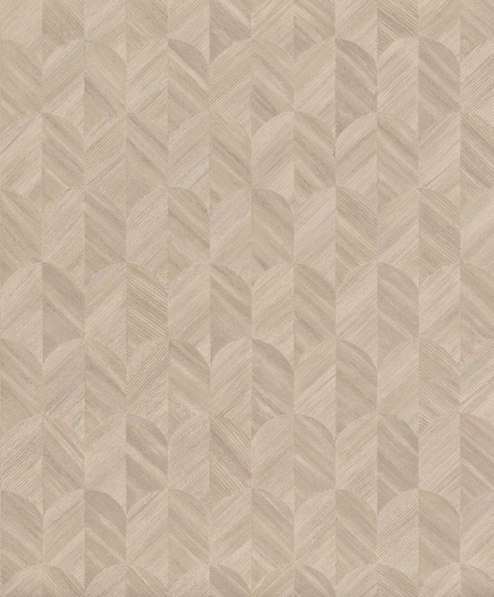 Vliesová tapeta na zeď, béžovo-šedá, grafická, SF3214, Surfaces, Grandeco