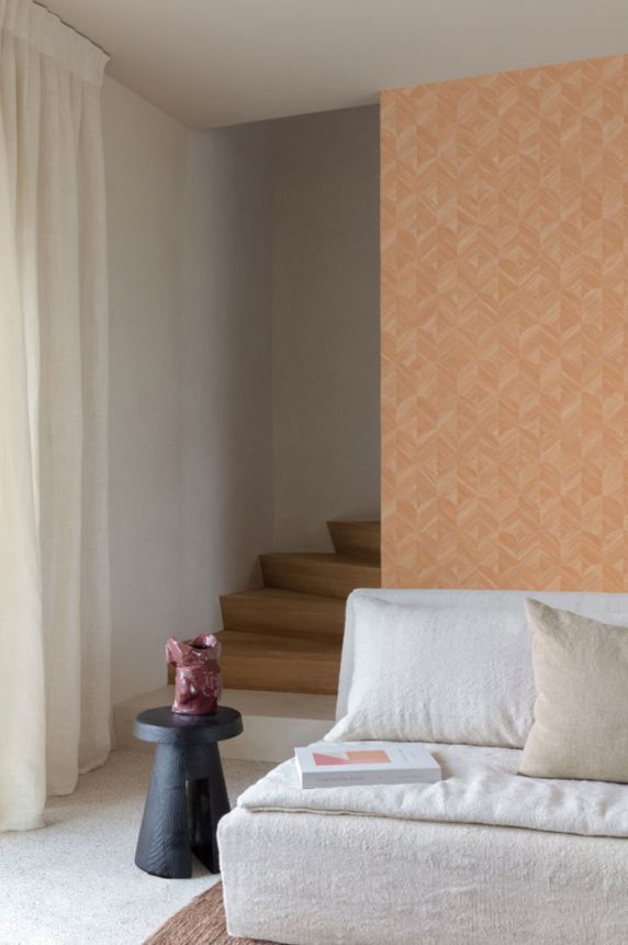 Vliesová tapeta na zeď, oranžová, grafická, SF3228, Surfaces, Grandeco