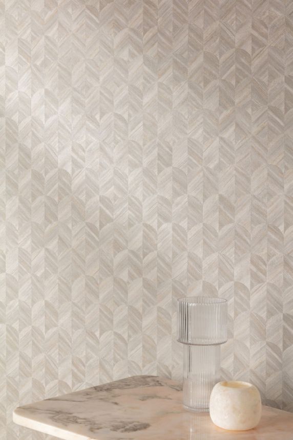 Vliesová tapeta na zeď, šedá, grafická, SF3234, Surfaces, Grandeco