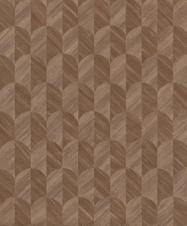 Vliesová tapeta na zeď, tmavě hnědá, grafická, SF3239, Surfaces, Grandeco
