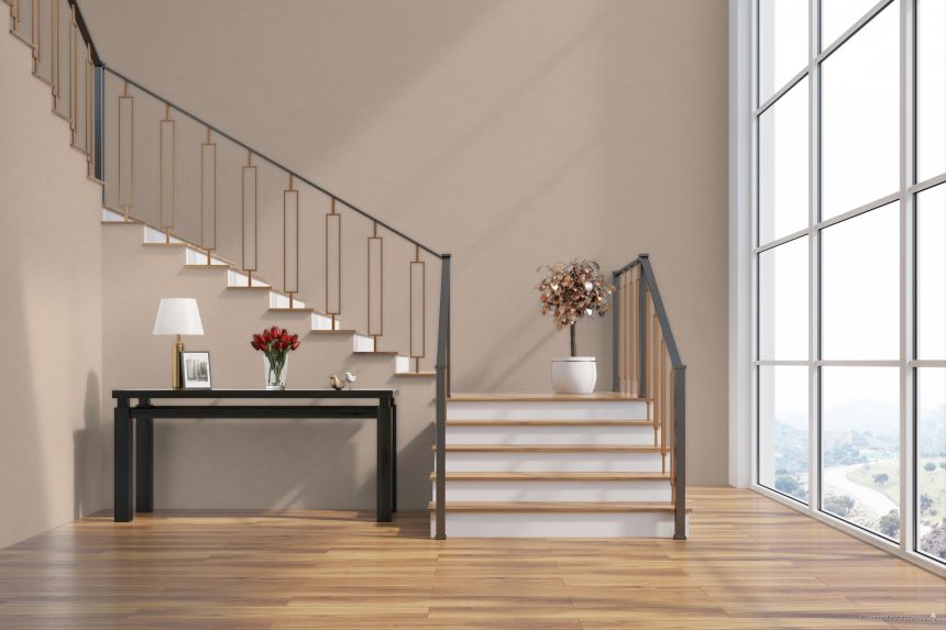 Růžová vliesová tapeta na zeď, imitace látky, A84922, Structured Walls, Grandeco