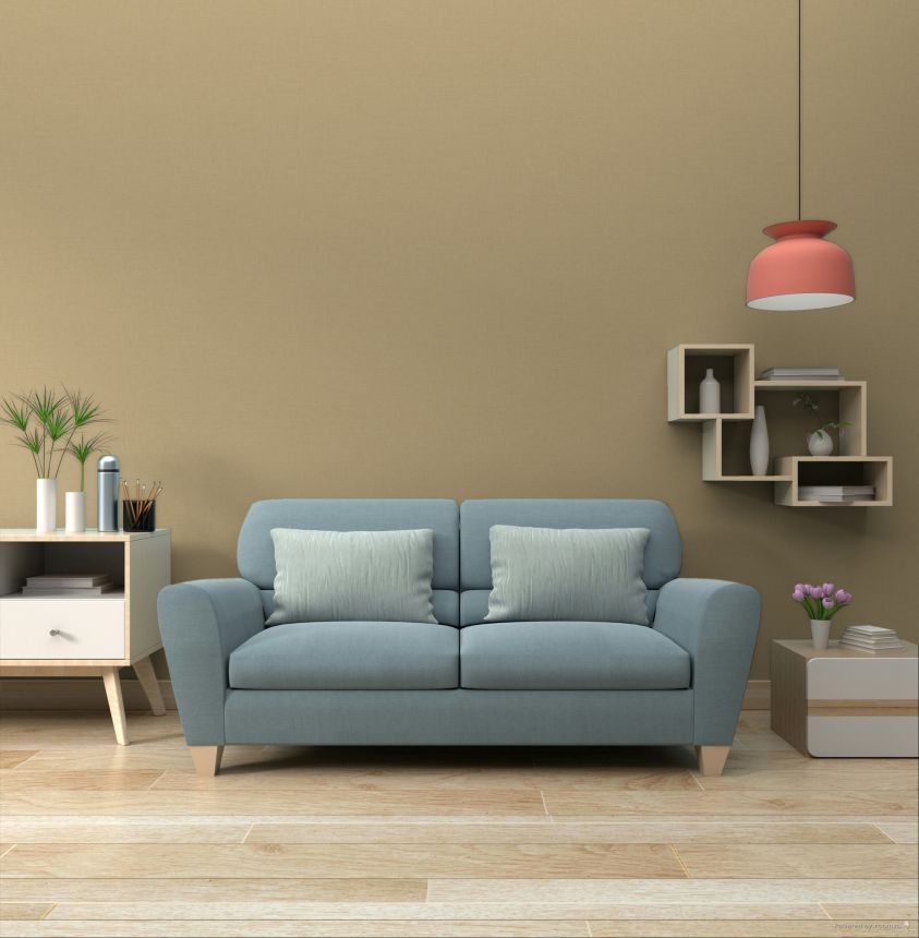 Světle hnědá vliesová tapeta na zeď, imitace látky, A84923, Structured Walls, Grandeco