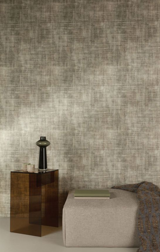 Vliesová tapeta na zeď, černá, šedá, imitace látky, A85503, Structured Walls, Grandeco
