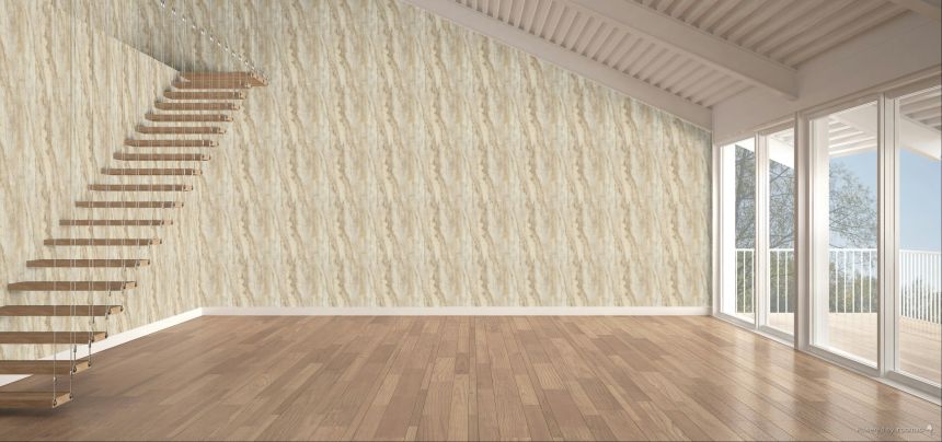 Luxusní vliesová tapeta  na zeď, šedá, béžová, imitace mramoru, A81702, Structured Walls, Grandeco