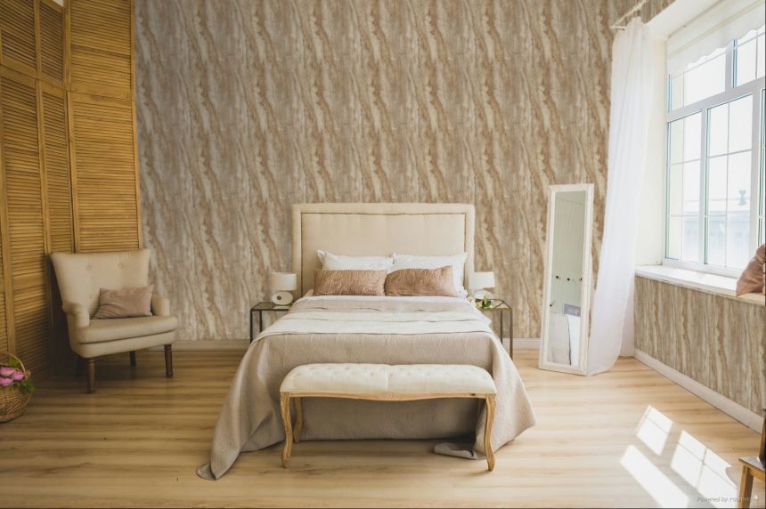 Luxusní vliesová tapeta  na zeď, hnědá, béžová, imitace mramoru, A81703, Structured Walls, Grandeco