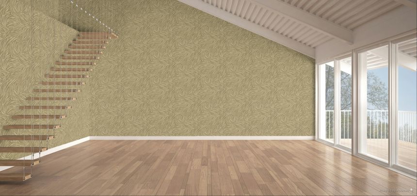 Vliesová tapeta na zeď, zeleno-hnědá, imitace látky, A84102, Structured Walls, Grandeco