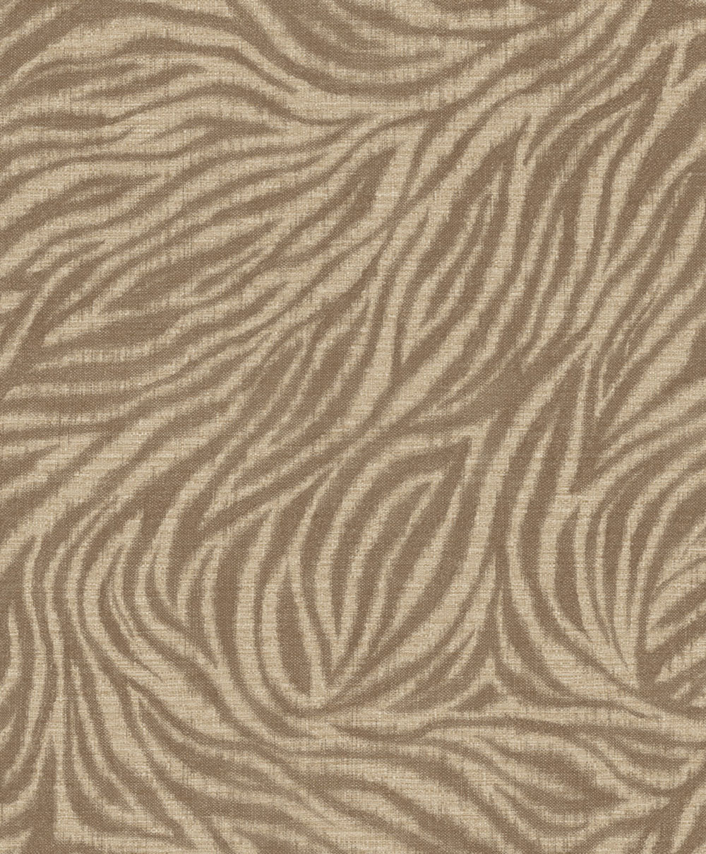 Vliesová tapeta na zeď, tmavě hnědá, imitace tygrované látky, A84103, Structured Walls, Grandeco