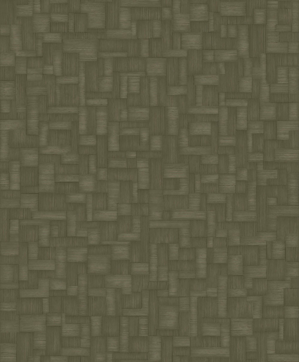 Geometrická vliesová tapeta na zeď, tmavě zelená, A85201, Structured Walls, Grandeco