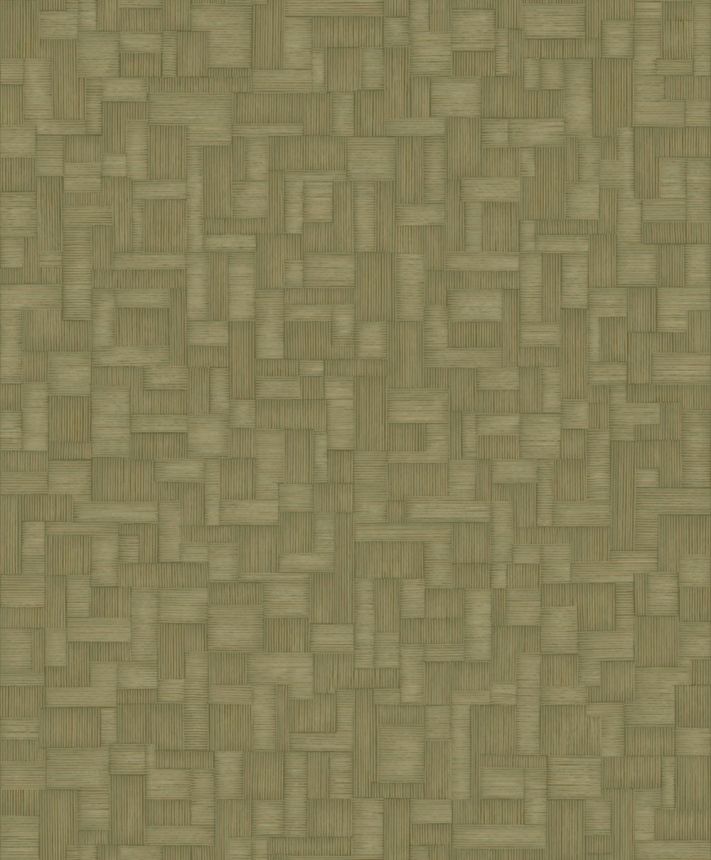 Geometrická vliesová tapeta na zeď, žluto-zelená, A85202, Structured Walls, Grandeco