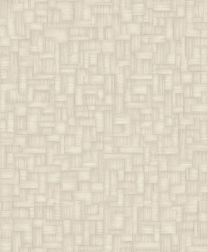 Geometrická vliesová tapeta na zeď, krémová, A85203, Structured Walls, Grandeco