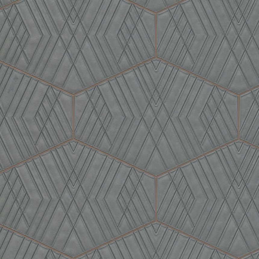 Stříbrná vliesová tapeta, geometrický vzor Z90009, Automobili Lamborghini 2, Zambaiti Parati