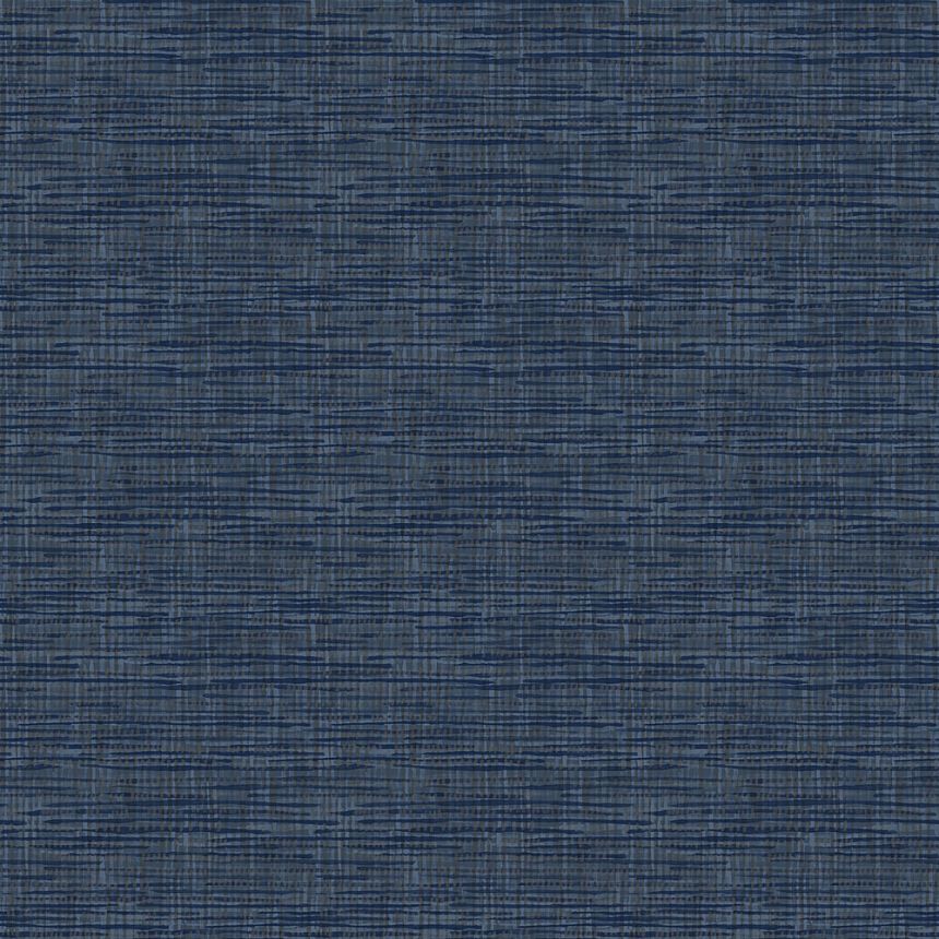 Modrá vliesová tapeta, imitace hrubé tkaniny FT221251, Fabric Touch, Design ID