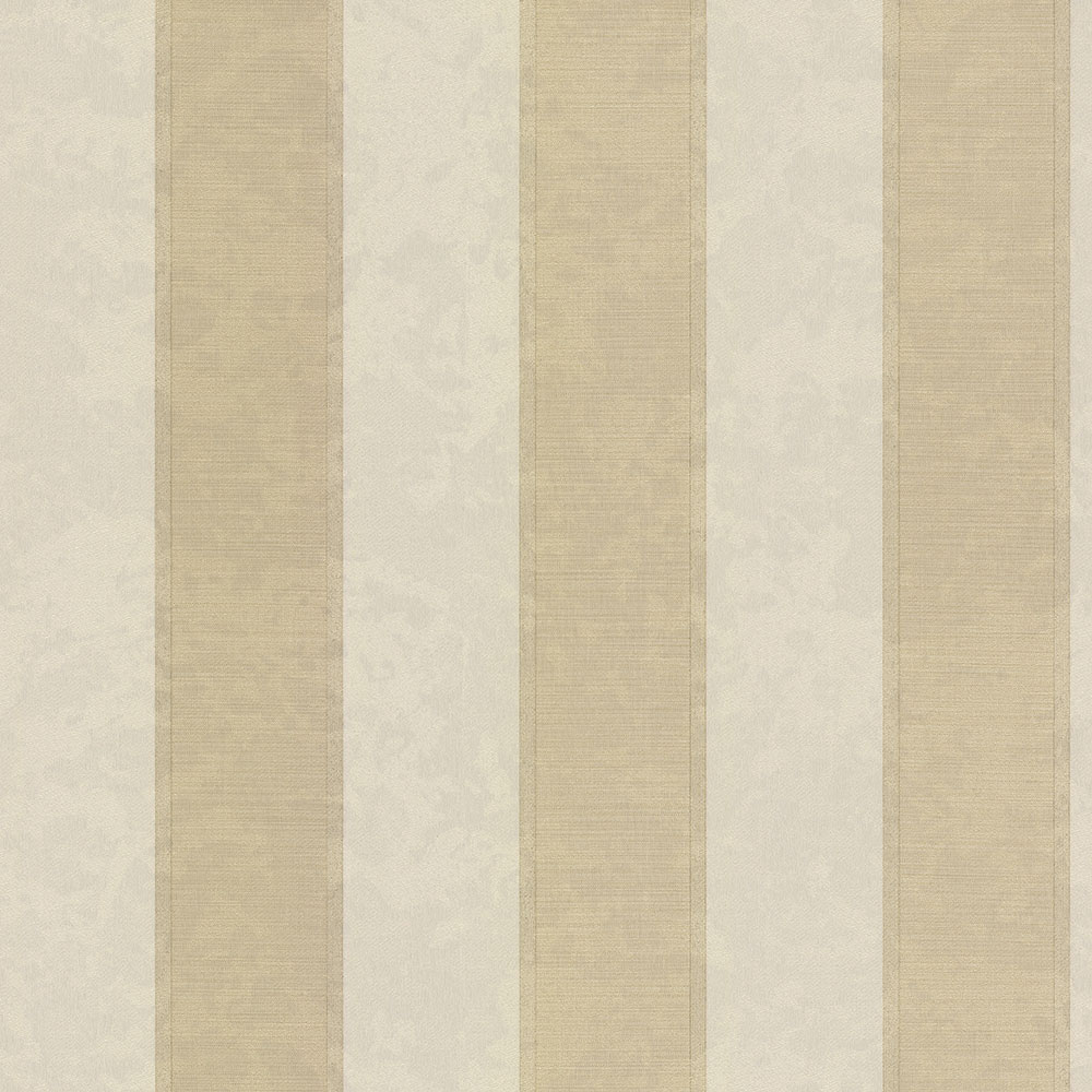 Zlatobéžová pruhovaná vliesová tapeta 45226, Feeling, Emiliana