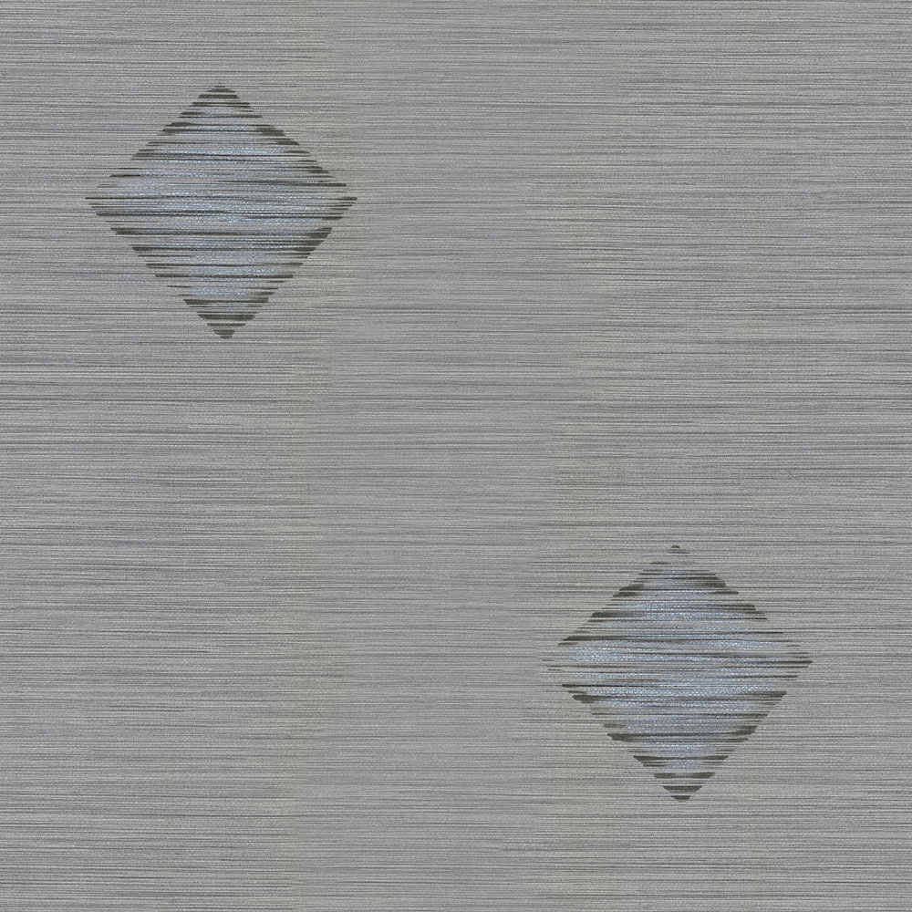Šedostříbrná vliesová tapeta, geometrický vzor 45212, Feeling, Emiliana