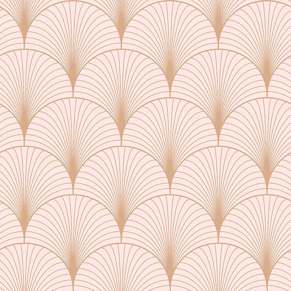 Růžová geometrická vliesová tapeta 139229, Art Deco, Esta
