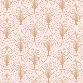 Růžová geometrická vliesová tapeta 139229, Art Deco, Esta