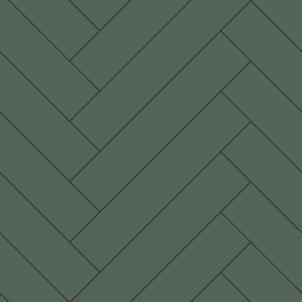 Tmavě zelená vliesová tapeta s parketovým vzorem 139222, Art Deco, Esta