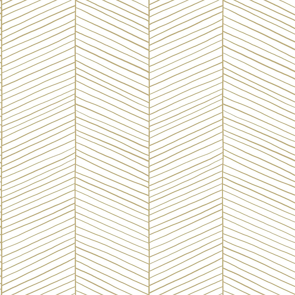 Bílo-zlatá vliesová tapeta pruhy, proužky 139135, Art Deco, Esta