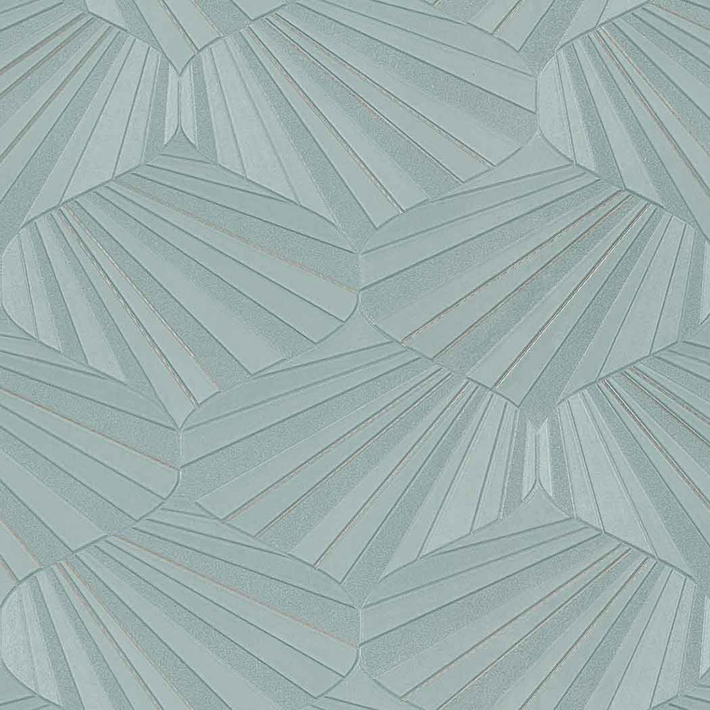 Luxusní vliesová tapeta na zeď, modro-zelená, grafická, Z64847, Elie Saab, Zambaiti Parati